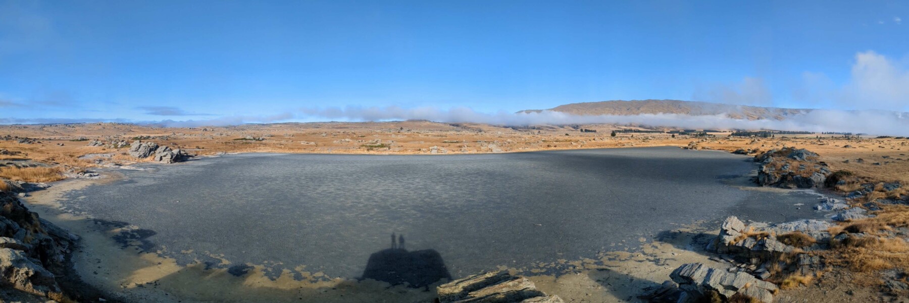 Le fameux lac salé très souvent assécher
