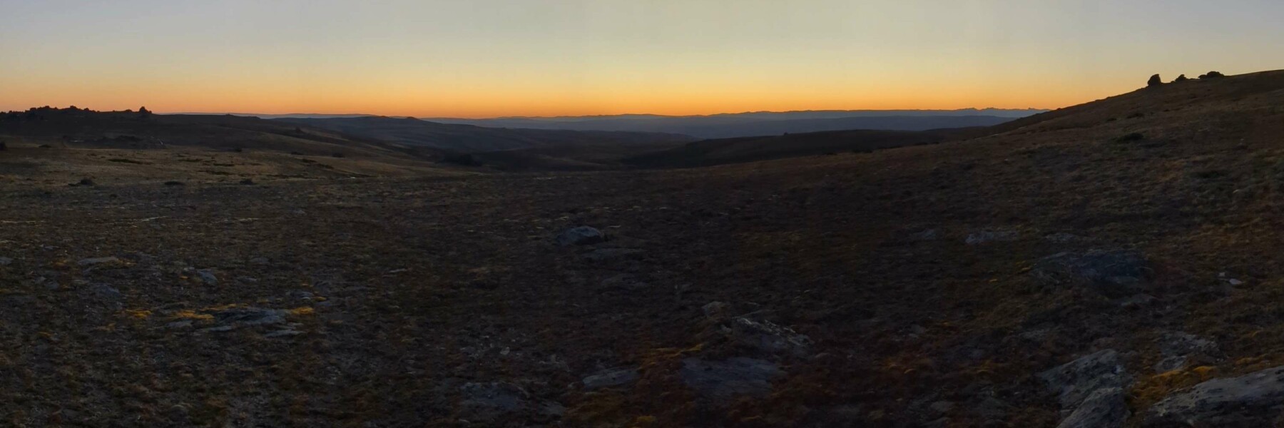 Coucher de soleil au niveau de rocks and pillars