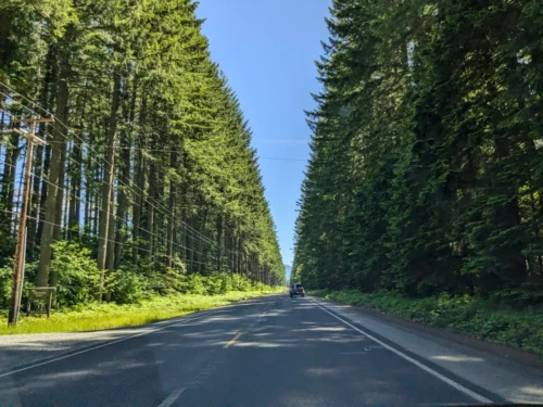 On prend la route après quelques jours de repos, le décors correspond parfaitement aux clichés qu'on peut avoir (cf Big foot)